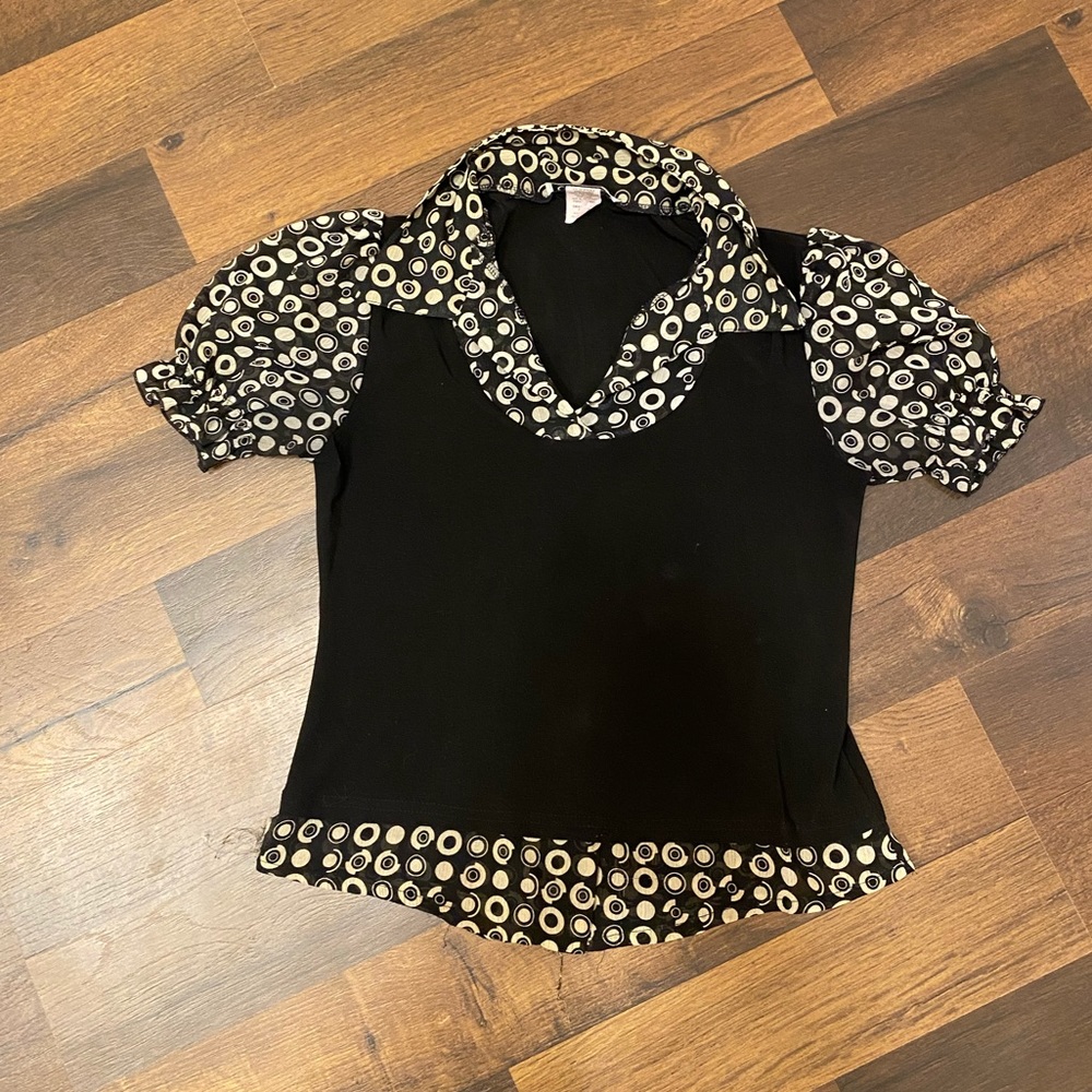 Carol Rose Layered Satin Blouse